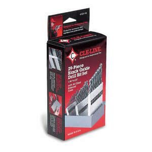 CLE-LINE C21118 Jobber Drill Set,29 pc,HSS