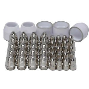 80-100A Plasma Electrode Nozzle Accessories Parts 45pcs/kit Cutting Torch