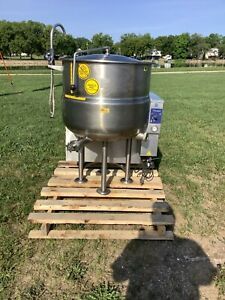 Kettle Jacketed 40 Gallon Cleveland KGL-40 NAT GAS. 115V Tested