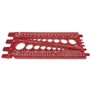 Screw Bolt Nut Thread Measure Gauge Size Checker (Inch Standard &amp; Metric)