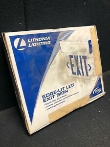 (NEW OPEN BOX) LED, Edge-lit Exit Sign EDG 1 R M6