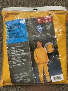 West Chester Protective Gear 2XL Yellow 3-piece 35mm PVC Polyester Rain Suit