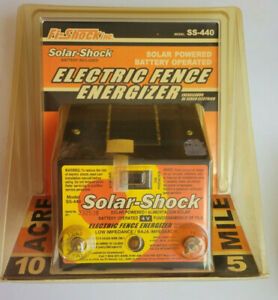 Fi-Shock SS-440, Solar, Battery, Electric Fence Energizer 10 Acre 5 Mile NEW