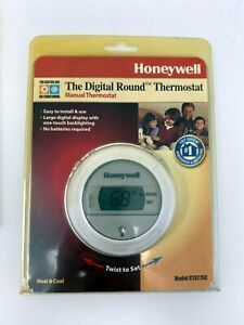 Honeywell CT8775C The Digital Round  Manual Thermostat HEAT and COOL NIB