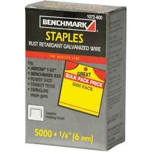 5000 Pack 1/4&#034; Staples, for T50 Stapler