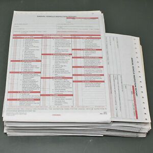 (168) JJ Keller Vehicle Inspection Report 2241, 8-1/2 x 11-3/4 Carbon Copy 3 Ply