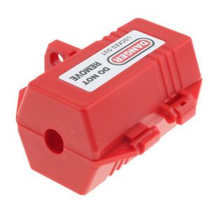 Heavy-Duty Red Plug Lockout Device Safety Tagout Plastic Made for Protection