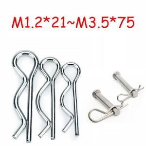 Spring R Clip Galvanized Brake Pad Retaining Pin 1.2mm,1.6mm,1.8mm,2mm,2.5mm,3mm