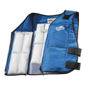 TECHNICHE 6626-BLUEL/XL Cooling Vest,Blue,5 to 10 hr.,L/XL