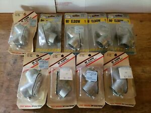 (9) Conduit Pulling Elbow 3/4&#034; EMT Right Angle 90 Degree ..LOT OF 9..SEE PICS