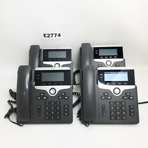 Lot of 4 Cisco CP-782-K9 2-Line VOIP POE Business Telephone UC-Phone E2774