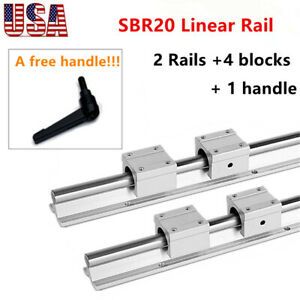 SBR20 Linear Rail Shaft Guide + SBR20UU Bearing Block  200-2000mmCNC 3D Printer