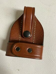 DUTYMAN DUTY BELT TAN BROWN BIKINI HANDCUFF CUFF CASE WITH CLIP BACK