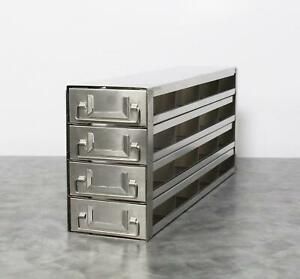 Upright Freezer Rack 4 Drawer/16 Sections Standard Freezer Boxes for ULT Freezer