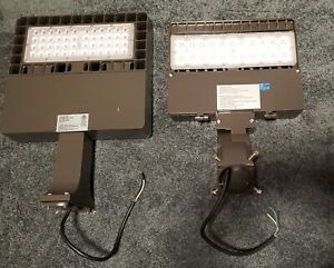 Set Of Two LED Area Lights 80W 5,000K  .85A &amp; 75W  5,000K 1.0A Never Used