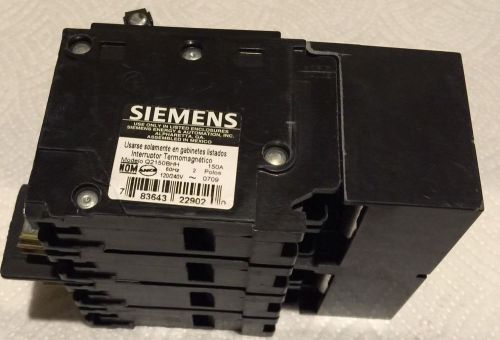 Siemens Type HQPP 150 AMP, 120/240 Volt 2 Pole breaker