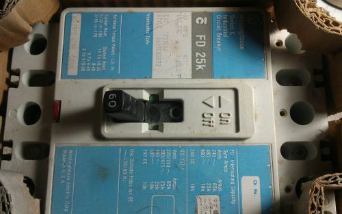Westinghouse 60 amp breaker 3 phase new for sale