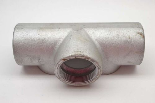 Crouse hinds t87 tee threaded rigid outlet body 3in iron conduit fitting b386937 for sale