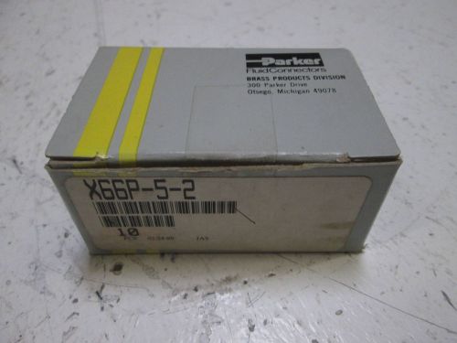 LOT OF 6 PARKER X66P-5-2 FITTINGS *NEW IN A BOX*