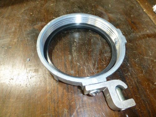 Lot of 5    3 1/2&#034; inch aluminum grounding ground bushing with gasket insulated for sale