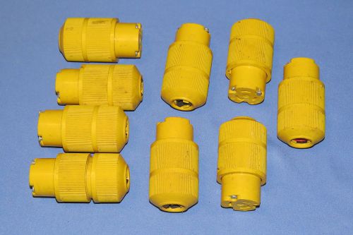 General Electric 20 amp 125/250 volt Connector Plugs - 9 total