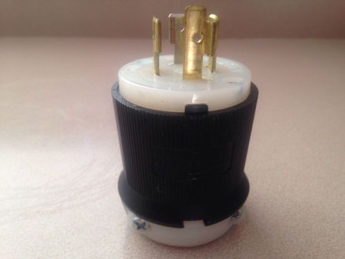Hubbell twist lock  20a  125/250v hbl2411 male plug slightly used for sale