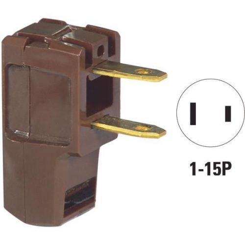 Cooper wiring bp2600-6b-l super plug-brn snap-on plug for sale