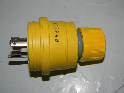 Molex / woodhead nema l5-20, 125v watertite plug, 2 pole/3 wire (26w47) for sale