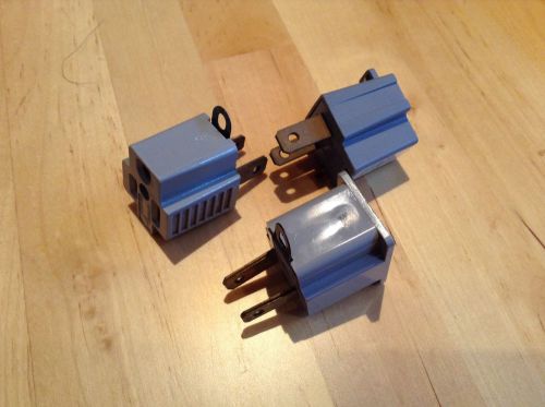 3 AC LEVITRON PLUG ADAPTERS Convert 3 prong to 2 blade cheater grounding adapter