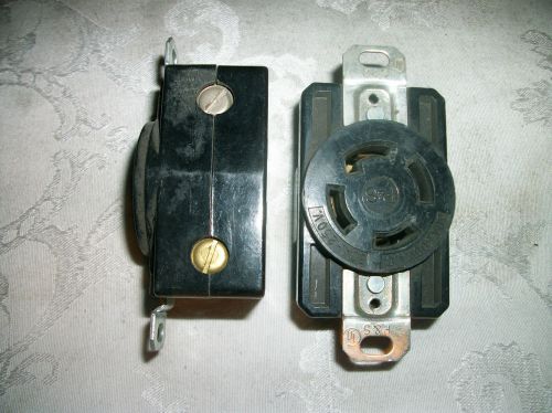 Lot of 2, bryant nema l18-30 receptacle twist lock 3a 120/280 30y used for sale
