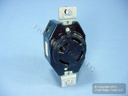 Leviton non-nema locking receptacle outlet 20a 250v 10a 600v 7410-bg for sale