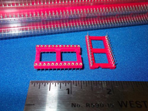 PD24 24-PIN SOCKET MACHINED PINS RED ORIG TUBES LAST ONES