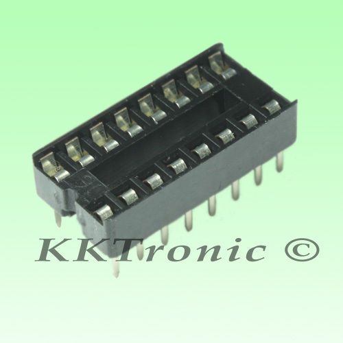100 pcs. 16 pin dip ic socket solder type 2.54mm dip-16 for sale
