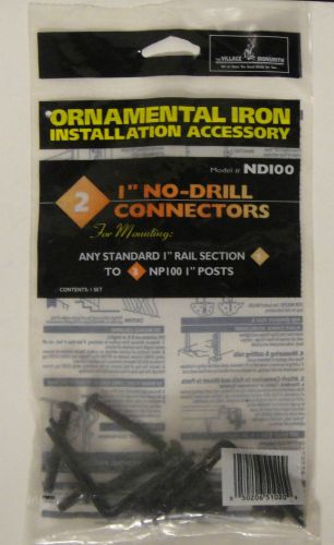 NEW BUILDING PRODUCTS,# ND100  1&#034; NO DRILL CONNECTORS,FOR ANY RAIL