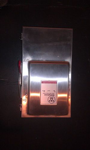 WestingHouse Stainless Steel Heavy Duty Safety Switch, 3 Pole, 30 Amp, 600V INT