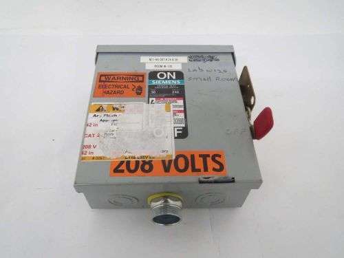Siemens gnf321r 30a amp 240v-ac 3p non-fusible disconnect switch b423585 for sale
