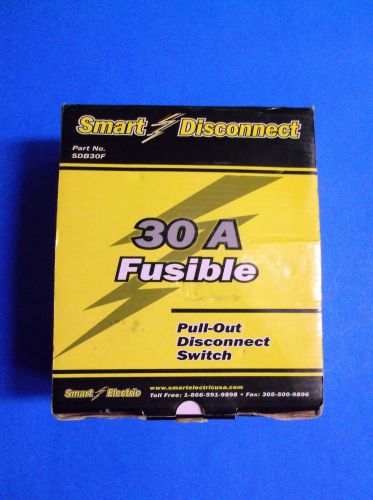 Smart electric sdb30f 30 amp fusible disconnect 167856 for sale