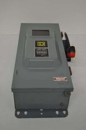 New square d h223nawk safety 100a 240v-ac 2p fusible disconnect switch b411462 for sale