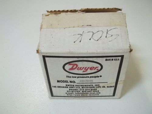 DWYER 3002MRS PHOTOHELIC  PRESSURE SWITCH/GAUGE 0-2PSI*USED*