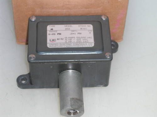 United electric controls j6-222 pressure switch *used* for sale