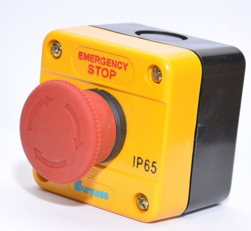 New HQ EMERGENCY STOP Pushbutton Control Station #1701B