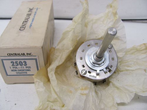 CENTRALAB ROTARY SWITCH CR2503 2503 1 POLE 11 POS NEW(OTHER)