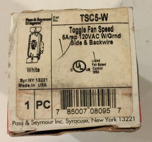 Pass and Seymour TSC5-W Fan Speed Control