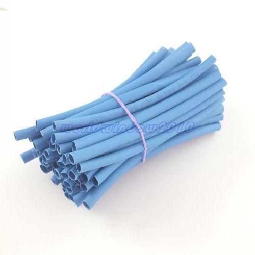 50pcs 100mm Blue Dia.4.0mm Heat Shrink Tubing Shrink Tubing Wire Sleeve