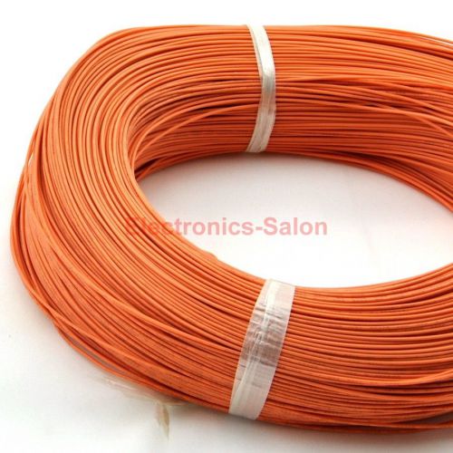 20m / 65.6ft orange ul-1007 24awg hook-up wire, cable. for sale