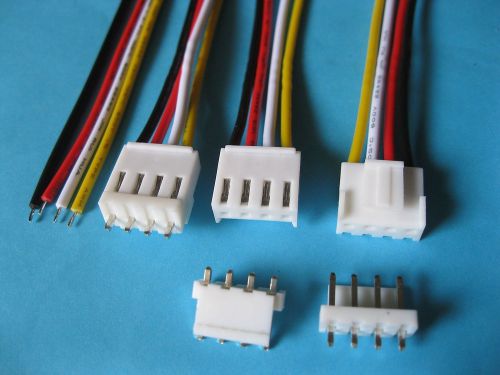 50 pcs VH3.96 3.96mm 4 pin Female 22AWG Wire with Male Pin Connector 300mm Leads