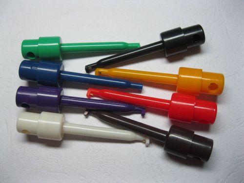 200 pcs small grabber test probe single hook clip 8 color large-sized for sale