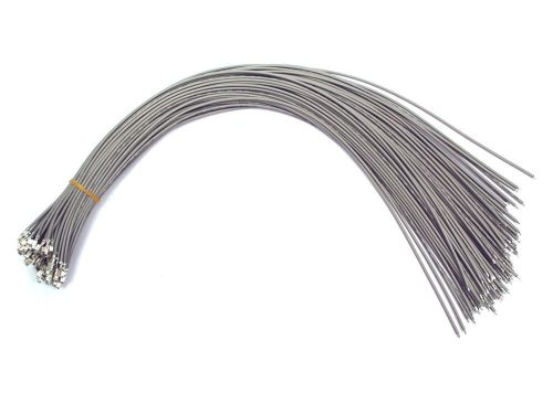 100pc VH 3.96mm pin with Wire 18AWG 1007 VW-1 80°C FT-1 90°C UL CSA L=45cm Gray