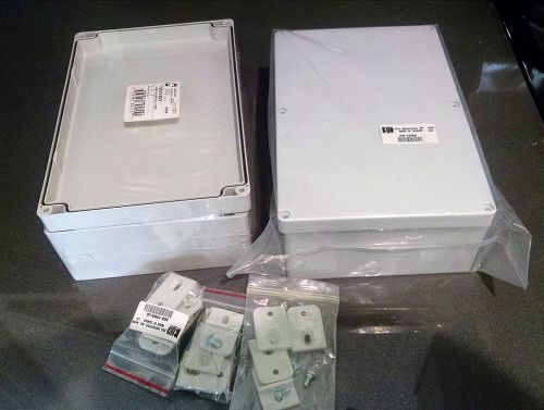 Bud Industries Enclosure Box - ABS PN-1340 and Hammond 1554V2GY polycarbonate