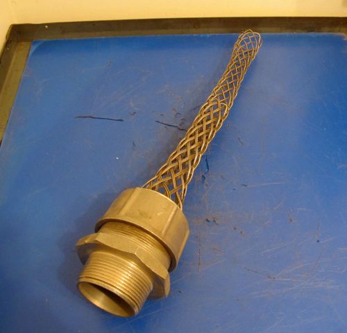 Kellems wire mesh cable sleeve w/ hubbell adaptor for sale